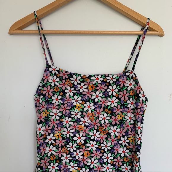 ZARA FLORAL RETRO MINI DRESS - Picture 6 of 11